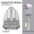 thumbnail image 5 of Retro Boho Chic Backpack - Fits 17 Inch Laptop & Notebooks | Heavy Duty Tribal Design, Water-Resistant Fabric for School, Commuting & Adventures, 5 of 6