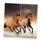 thumbnail image 1 of Cortina para dormitorio infantil, brillante, con banda de lluvia, juego de 2, tamaño: Caballos, 1 of 7