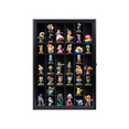thumbnail image 6 of ILOT Shot Glass Display Cabinet Solid Wood - Large Display Case for Collectibles | Man Cave Accessories | UV Protection Acrylic Door | Wall Mounted Black Shadow Box | 36 Divided Slots | 26" x 18", 6 of 6