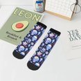 thumbnail image 7 of Pofeuu crystal cool Skull flower Print 30cm Socks, Adult Running Hiking Socks for Youth and Adult, 7 of 7