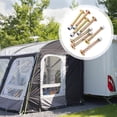 thumbnail image 2 of 8pcs Heavy Duty Hexagon Head Screws For Camper Awning Brace Metal Rv Awning Arm Parts, Secure Awning Rafter Locking Mechanism For Rv And Camper Maintenance, 2 of 8