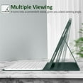 thumbnail image 4 of Bluetooth Keyboard Shockproof Auto Wake / Sleep Cover with Pencil Holder for iPad Air 2nd 1st Gen 9.7 inch Dark Green, 4 of 5