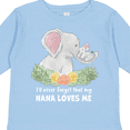 thumbnail image 4 of Inktastic I'll Never Forget That My Nana Loves Me with Cute Elephants Boys or Girls Long Sleeve Toddler T-Shirt, 4 of 5