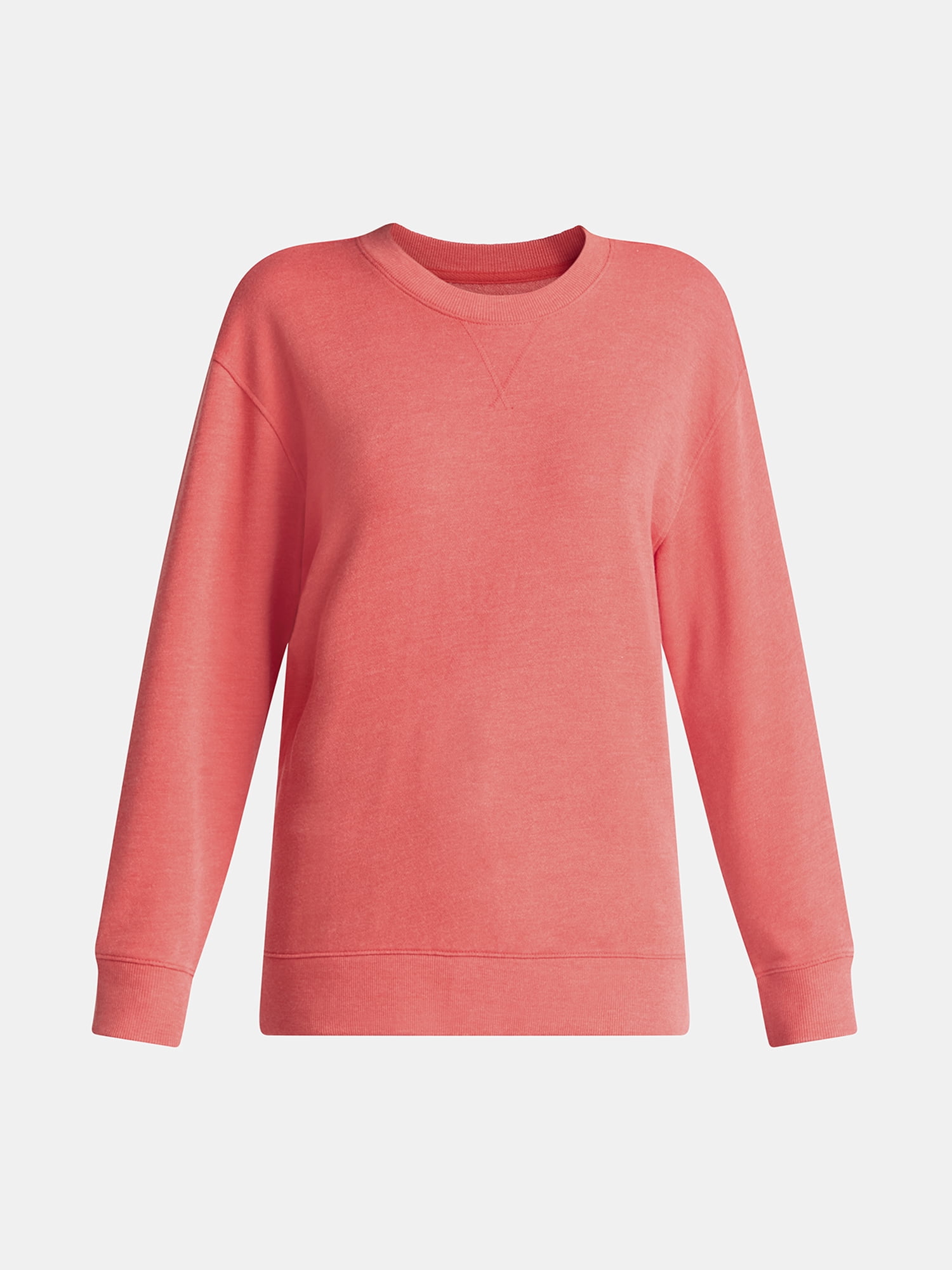 Time and Tru Women's and Women's Plus Crewneck Sweatshirt with Long Sleeves, Sizes XS-4X