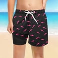 thumbnail image 2 of Shadoumai Boys Swimming Trunks Size 14-16 Graphic Print High Stretch Short Pants Stretch Beach Shorts Swim Trunk for Boys Boys Swimming Trunks, 2 of 4