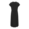 thumbnail image 4 of 2024 European And Solid Color Lace V Neck Sleeveless Loose And Linen Pocket Dress Women Dresses below The Knee Womens Long Dresses Ladies Maxi Dress Womens Dresses Dresses Casual Women Summer Dress, 4 of 4