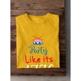 thumbnail image 3 of Party Like Its 1776 T-Shirt Men -Image by Shutterstock, Male x-Large, 3 of 4