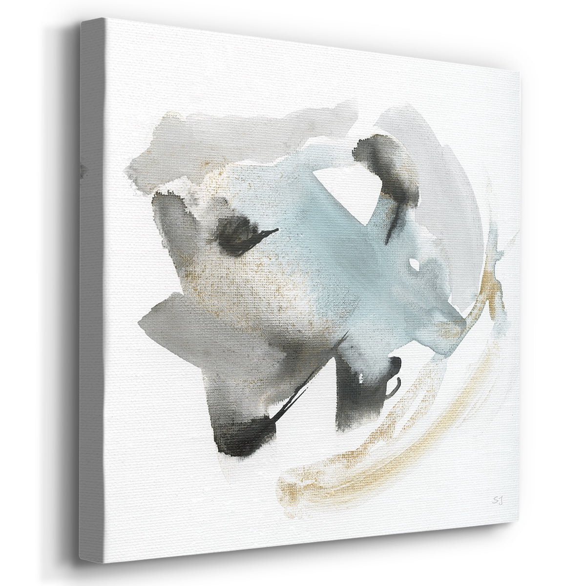 Wexford Home Abstract Wall Art Watercolor Canvas Prints Modern Artwork Décor for Living Room Bathroom Bedroom 32 x 32 inches, Set of 4