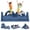 Blue, variant on 16PCS Modular Kids Play Couch Versatile Toddler Sofa Bed with Washable Covers Convertible Foam Sofa for Playroom Bedroom Creative Fort Building Set for Boys & Girls