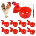 Shebeky 9Pack DIY Automatic Chicken Waterer Cups Gravity Filling
