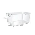 thumbnail image 6 of Shoreew 1/3Pcs Extra Large Clear Plastic Storage Bins Transparent Organizer with Built-In Handle Large Capacity Acrylic Organizer Square Container, 6 of 6