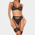thumbnail image 5 of Gibobby Lencería de encaje para dormir Sujetador Ropa InteriorPoliésterSólido PiezasDaily Woman (Negro, XXL), 5 of 5