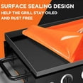 thumbnail image 4 of HBlife 36" Silicone Griddle Mat for Blackstone 36 Inch Griddle, Heavy Duty Food Grade Silicone Griddle Cover, Protect Your Griddle from Dirt & Rust All Year Round (Orange), 4 of 7