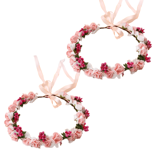 Diademas florales para boda, aro para el pelo nupcial, cinta de hoja para mujer, sombrerería de fiesta, accesorios de Navidad