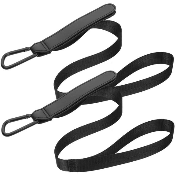 ETHZZLE 2 Pcs Baby Stroller Harness Belt Polyester Black for Parents Daily Life