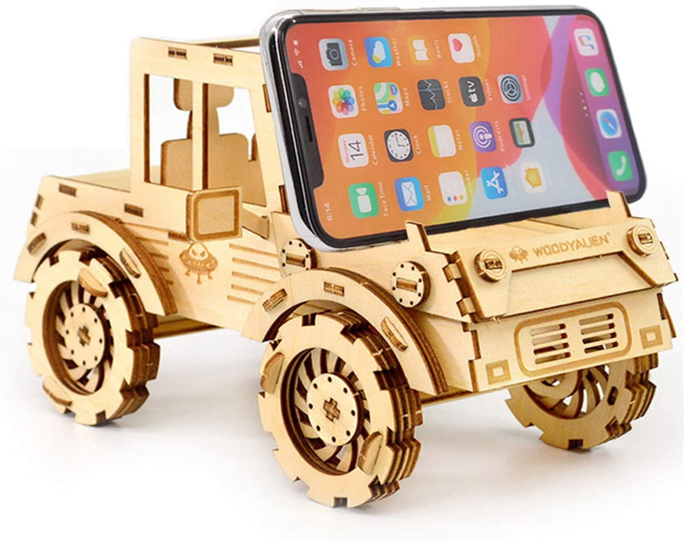 ROBOTIME Laser-Cut Car 3D Wooden Puzzle Model Kits Toy Gift for Kids Teens Boys