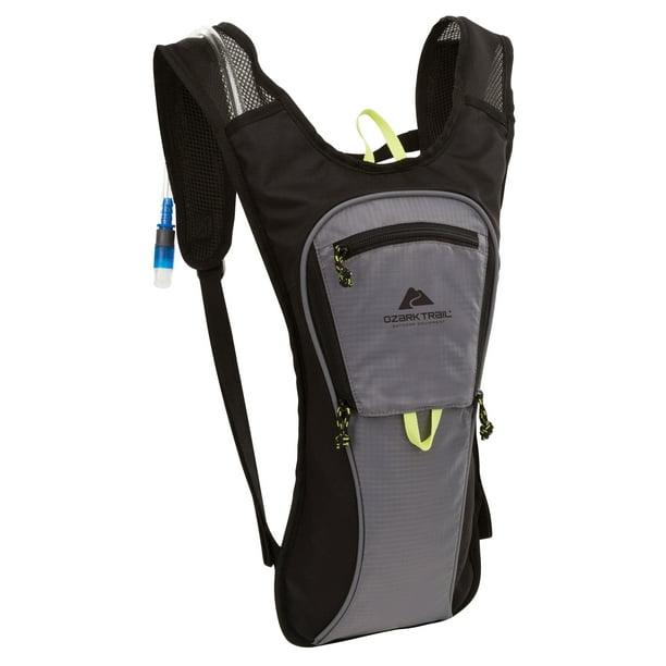 Ozark Trail Pearson Creek Hydration Pack Backpack with 2Liter Hydration Reservoir, Black