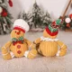 thumbnail image 3 of Muñeco de jengibre de felpa, colgante de árbol de Navidad para hombre de jengibre, adorno colgante para árbol de Navidad, decoración colgante para interiores, 1 ud.（B, 3 of 5