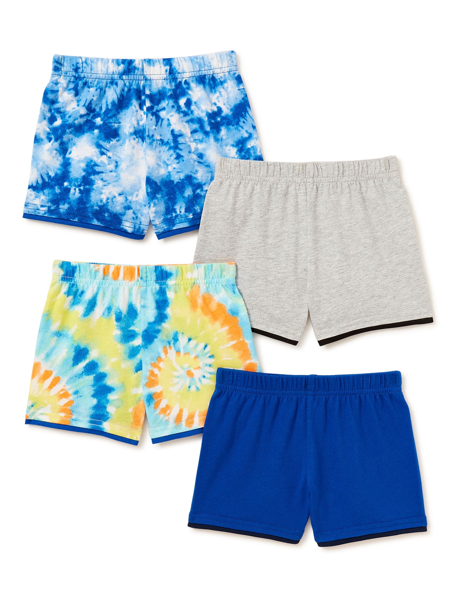 Garanimals Baby Boys Jersey Shorts Multipack, 4-Pack (0-24 Months)