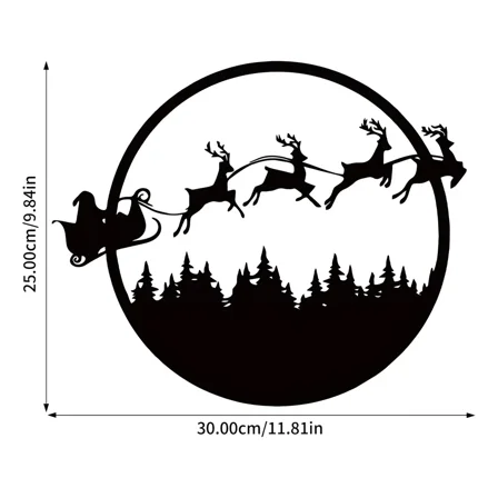 Merry Christmas Metal Wall Sign, Round Metal Christmas Sign, Merry Christmas Metal Sign, Room Decor, Home Decor, Holiday Decor