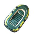 thumbnail image 2 of Bote inflable de remos para tres personas, de PVC verde, para pesca, buceo a la deriva, 2 of 8