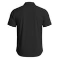 thumbnail image 3 of Nestiefly Mens Wrinkle Free Quick Dry Shirts 2026 Summer Button Short Sleeve Casual Button Down Work Hiking Dress Shirts Black S, 3 of 4
