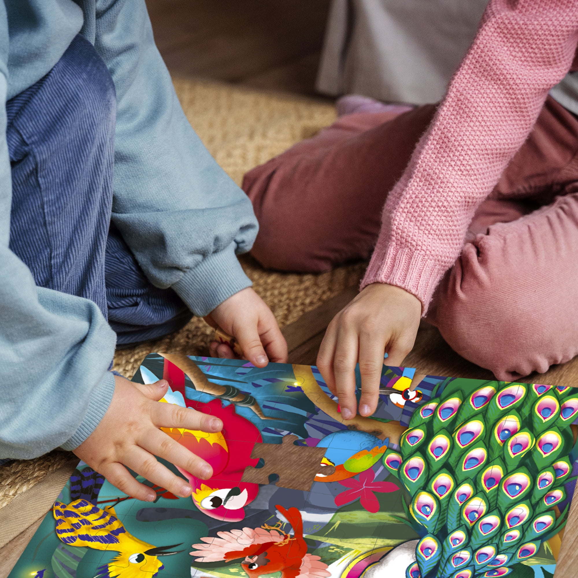 Quokka 60-Piece Jigsaw Puzzle Set – 4-Pack Animal-Themed Puzzles for Kids Ages 4-8, Educational Toy