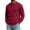 Wine, variant on TOUMENY Men Sweater Casual Button Down Collared Long Sleeve Slim Fit Knitted Pullover Fall Winter Warm Solid Color Fashion Tops Black L
