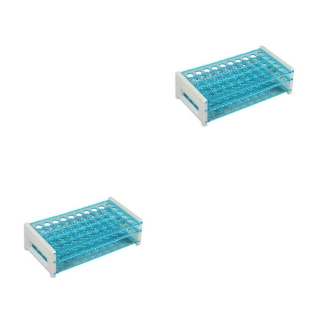 Seitruly Soporte de tubo de ensayo portátil de plástico Construcción robusta y robusta Tubo de ensayo de plástico Soporte de tubo de ensayo Type2 NO2