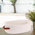 thumbnail image 7 of Yvsxxv Woven Storage Basket With Double Handles Cotton Rope Basket Toy Storage Organizer for Living Room Baby Nursery Drawer, 7 of 7