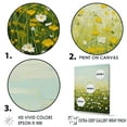 thumbnail image 3 of Designart "Dreamlike Minimalist Buttercups" Buttercups Floater Framed Wall Decor, 3 of 5
