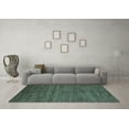 thumbnail image 3 of Ahgly Company Indoor Rectangle Abstract Light Blue Modern Area Rugs, 3' x 5', 3 of 4
