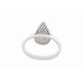 thumbnail image 3 of Unique Teardrop Ring, Micro Pave Set Diamond Ring, Pear Shape Ring, Women's Delicate Wedding Anniversary Diamond Ring, 14K White Gold Plated, 1.9 Ct Simulated Diamond, Gift Ring, 3 of 4