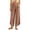 Orange, variant on Oksale Boho Pants for Women Petite Pull On Cozy Cotton Pants with Pockets Elastic High Waist Summer Casual Pants Loose Wide Leg Trousers Blue M