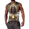 thumbnail image 2 of BRGZLK Mens Workout Tank Tops Nail Cross Graphic Casual Novelty Summer Gym Muscle Fitness Quick Dry Breathable Shirts, 2 of 5
