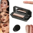 thumbnail image 5 of Perfect Dual Color Eyeshadow,New Two Color Eye Shadow Plate Waterproof Eyeshadow,Portable Two Tone Eyeshadow,Highly Pigmented Powder Eyeshadow Exquisite Glitter (#4), 5 of 7