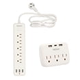 thumbnail image 1 of Kit de multicontactos portátiles Fratech EL10 y L02 con entradas USB y C, 1 of 6