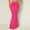 005 Hot Pink, variant on Women's Solid Color Skirts High-Waisted Pleated Fishtail Pencil Skirt Simple Fashion Half-body Skirt