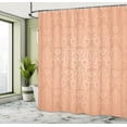 thumbnail image 4 of Ambesonne Vintage Shower Curtain, Lace Style Back Motifs Art, 69"Wx84"L, Dark Peach, 4 of 4