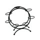 thumbnail image 2 of Soporte de Bola de Cristal Hugo Base de Metal Negro, 2 of 10