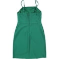thumbnail image 2 of Vestido ajustado sólido Crystal Doll Verde 5, 2 of 2