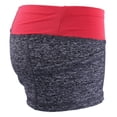 thumbnail image 4 of Pantalones cortos de verano Zulema para mujer y niña, gimnasio, yoga, Color: Gris rojo, Talla: L, Model_style_type: Shorts, 4 of 8