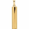 thumbnail image 4 of 14K Yellow Gold Polished Hollow Mezuzah With Star Of David Pendant (32 X 5.57) Made In United States -Jewelry By Sweet Pea, 4 of 7