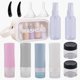 thumbnail image 1 of Paquete de 12 botellas de viaje con bolsas organizadoras Tubo de viaje sin BPA Cosmético Champú Crema Acondicionador Loción Jabón, 1 of 5