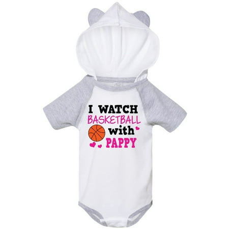 

Inktastic I Watch Basketball with Pappy Gift Baby Girl Bodysuit