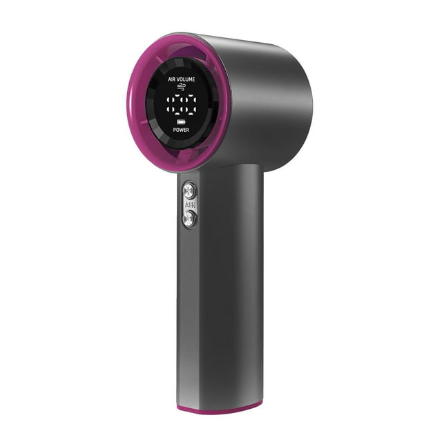 Ventilador portátil de 100 velocidades, ajustable, mini ventilador digital ligero. Negro