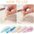 thumbnail image 5 of 10 Pack White Out Correction Tape, Colorful Mini Whiteout Tape for School Off..., 5 of 5