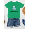 thumbnail image 3 of Jkids Hippopotamus Drawing T-Shirt Juniors -Image by Shutterstock,  Small, 3 of 4