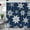 Blue, variant on Christmas Shower Curtain Winter Snowflake Shower Curtains for Bathroom Blue Buffalo Plaid Bathroom Decor Washable Durable Fabric Shower Curtains 72x72 inch