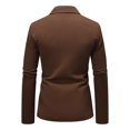 thumbnail image 3 of toraway Men Suit Pants Blue Men Casual Fashion Solid Color Three Button Suit XL, 3 of 3